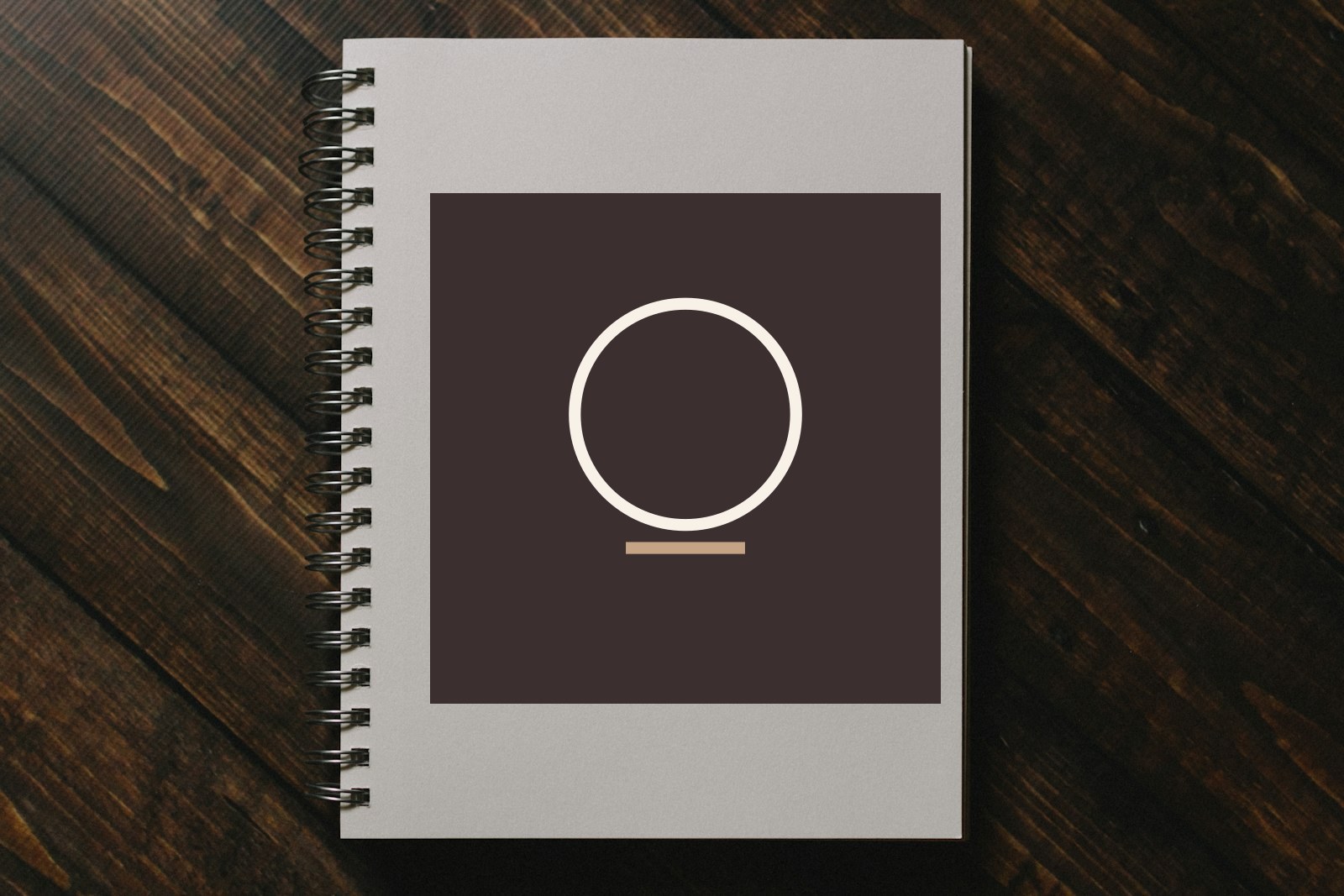 Branded A5 notebook mockup